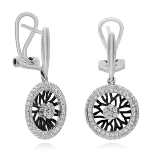 0.60ct Diamond Stud Earrings set in 14KT White Gold / EA217
