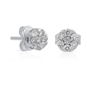 0.24ct Diamond Earrings set in 14KT White Gold / FER1179E