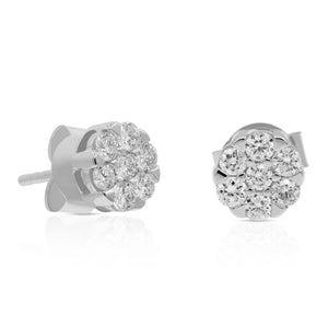 0.45ct Diamond Earrings set in 14KT White Gold / FER3281A3