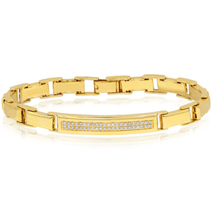 0.34ct Diamond Bracelet set in 14KT Yellow Gold / FOBR7671B