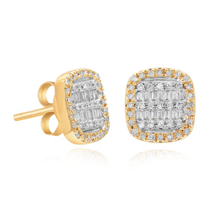 0.30ct Diamond Earrings set in 14KT Rose Gold / FOERB9471A3