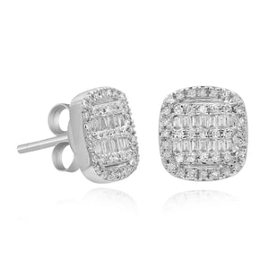 0.31ct Diamond Earrings set in 14KT White Gold / FOERB9471A4
