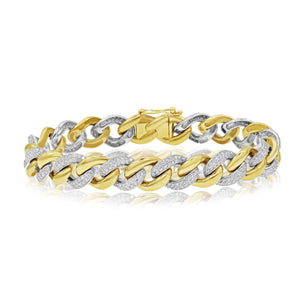 2.74ct Diamond Bracelet set in 18KT Yellow and White Gold / NO00669