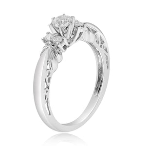 0.48ct Diamond Ring set in 14KT White Gold / R8426E