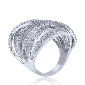 2.08ct Diamond Ring set in 14KT White Gold / RJ810