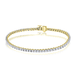 2.25ct Diamond Bracelet set in 14KT Yellow Gold / BR00595A2