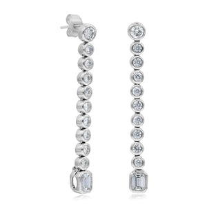 2ct Diamond Stud Earrings set in 18KT White Gold / E6909A
