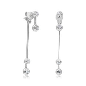 0.23ct Diamond Stud Earrings set in 14KT White Gold / E7364