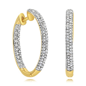 0.47ct Diamond Earrings set in 14KT Yellow Gold / EA2240G