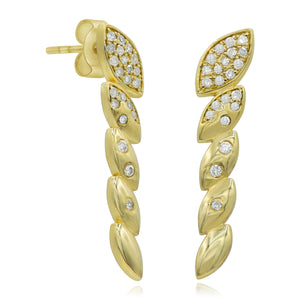 0.25ct Diamond Earrings set in 14KT Yellow Gold / EA25742