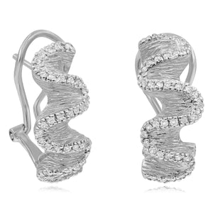 0.33ct Diamond Earrings set in 14KT White Gold / EB794A
