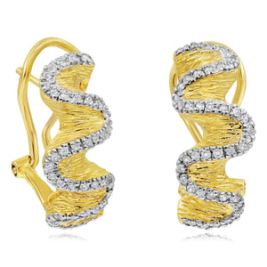 0.34ct Diamond Earrings set in 14KT Yellow Gold / EB794