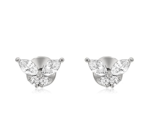 0.31ct Diamond Earrings set in 14KT White Gold / EM709A2