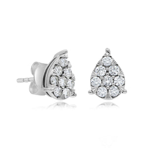 0.48ct Diamond Stud Earrings set in 14KT White Gold / EP31178