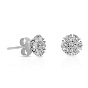 1.04ct Diamond Earrings set in 14KT White Gold / FER5160A3