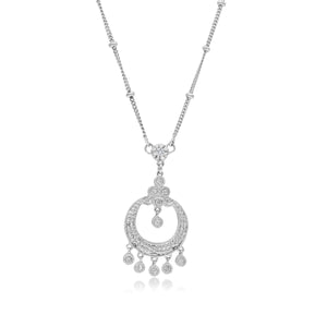 0.15ct Diamond Necklace set in 14KT White Gold / GP0781