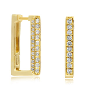 0.35ct Diamond Earrings set in 14KT Yellow Gold / HP401931