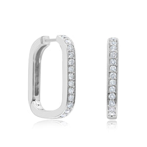0.25ct Diamond Earrings set in 14KT White Gold / HP401934