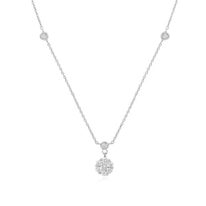 0.45ct Diamond Necklace set in 14KT White Gold / JLN165168F