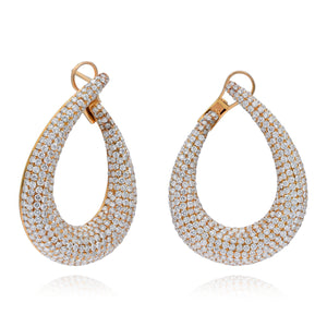 8.50ct Diamond Earrings set in 18KT Rose Gold / L010E65