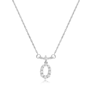 0.30ct Diamond Necklace set in 14KT White Gold / N14668G
