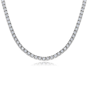 8.30ct Diamond Necklace set in  14KT White Gold / NK400132