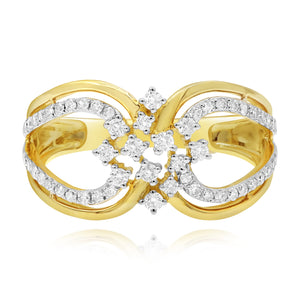 0.41ct Diamond Ring set in 14KT Yellow Gold / R14081A