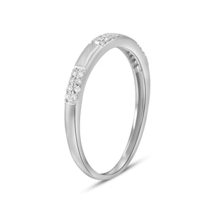 0.07ct Diamond Ring set in 14KT White Gold /R14194