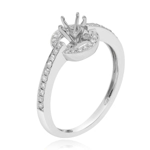 0.60ct Diamond Ring set in 14KT White Gold / R9224D