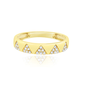 0.15ct Diamond Ring set in 14KT Yellow Gold / RA23817A