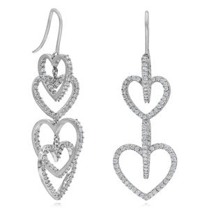 1.74ct Diamond Earrings set in 14KT White Gold / S15835A