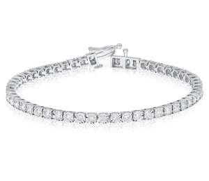 3.00ct White Diamond Bracelet set in 14KT White Gold / T212055C