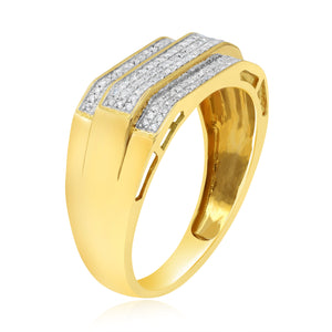 0.42ct Diamond Ring set in 10KT Yellow Gold / ABR