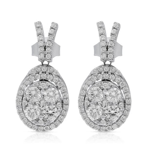 1.80ct Diamond Earrings set in 18KT White Gold / ASE10588