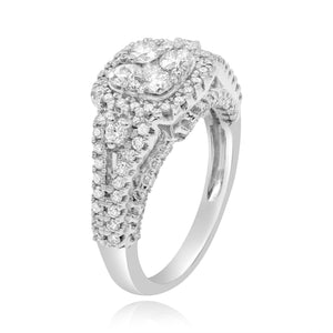 1.37ct Diamond Ring set in 18KT White Gold / ASR10393B