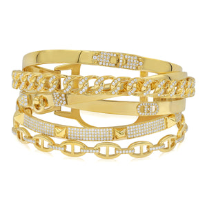 3.67ct Diamond Bracelet set in 18KT Yellow Gold / BG985J
