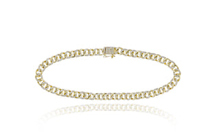 0.85ct Diamond Bracelet set in 14KT Yellow Gold / CB400186C/7