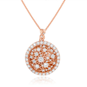 4.11ct Diamond Pendant set in 14KT Rose Gold / DY02MA