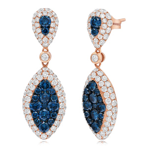1.64ct Diamond Earrings set in 14KT Rose Gold / FOER12020D