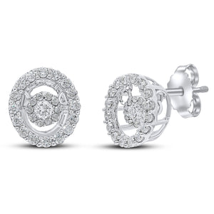 0.36ct Diamond Earrings set in  14KT White Gold / E3310B