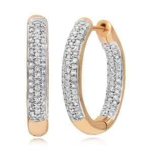 0.50ct Diamond Earrings set in 14KT Rose Gold / EA2285B