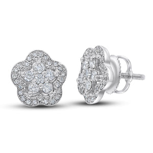 0.40ct Diamond Earrings set in 14KT White Gold / EATH2388