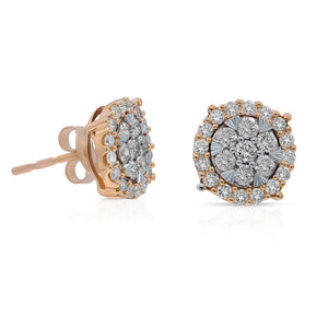 1.02ct Diamond Earrings set in 14KT Rose Gold / EP04023