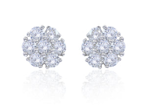 0.77ct Diamond Earrings set in 14KT White Gold  / FER4066H1