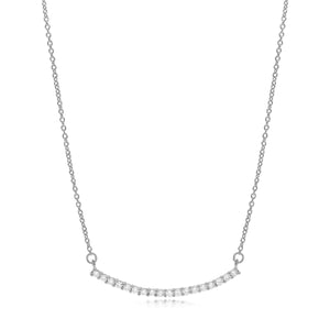 0.22ct Diamond Necklace set in 14KT White Gold / FJNL10B