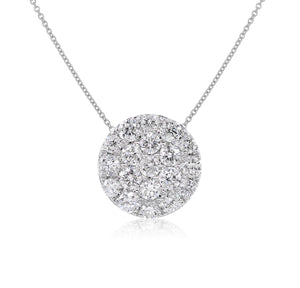0.50ct Diamond Necklace set in 14KT White Gold / FP4724C