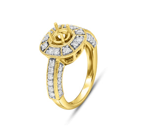 0.88ct Diamond Ring set in 14KT Yellow Gold / GR20650A
