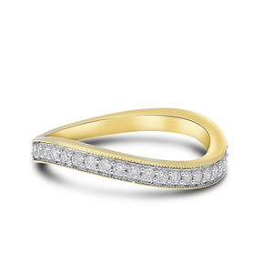 0.22ct Diamond Ring set in  14KT White Gold / JBBD40147