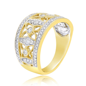 0.55ct Diamond Ring set in 14KT Yellow Gold / JBBD40169