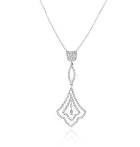 1.63ct Diamond Necklace set in 18KT White Gold / JP38576